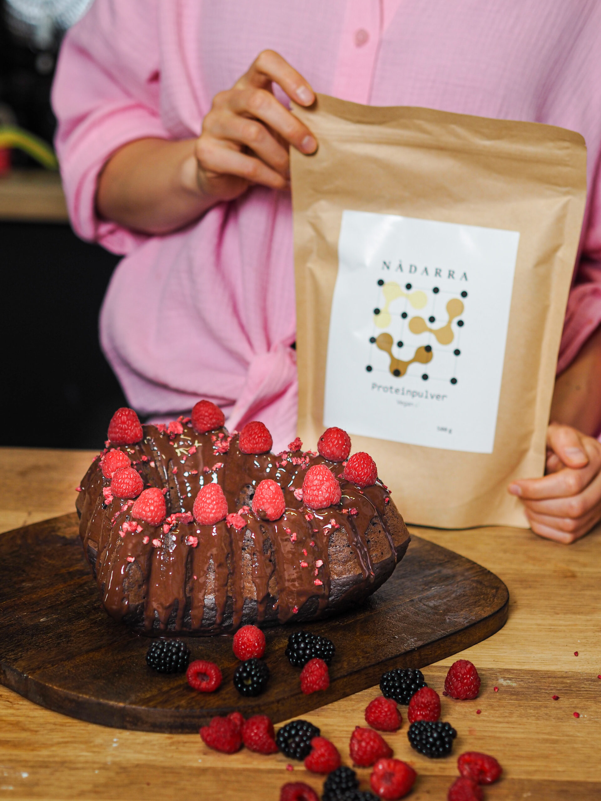 Schokoladiger Proteinkuchen